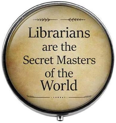 Kütüphaneciler Dünyanın Gizli Ustalarıdır Mücevher, Kütüphaneci Hap Kutusu, Şeker Kutusu, Kütüphaneci Hediyesi