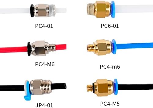 Shıne-Tron [OEM] 20 adet Pnömatik Konnektörler JP4-01 PC4 01 Bowden Uzaktan Ekstruder için Düz Besleme 2 * 4mm PTFE