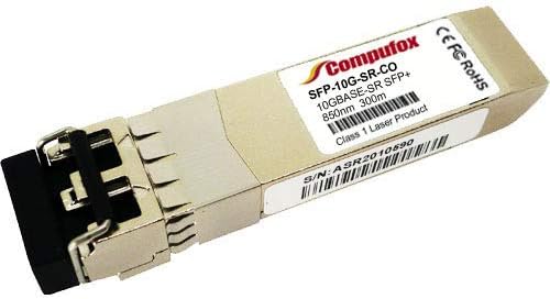 Mikrotik CCR2004-1G-12S+2XS için 10PK-Compufox SFP-10G-SR Uyumlu Alıcı-verici (MMF, 850nm, 300m, LC)