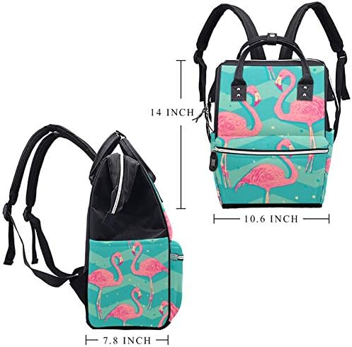 Flamingo kuşlar desen bebek bezi çantası omuz sırt çantası çanta değiştirme