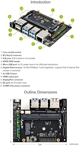 Waveshare Jetson Nano Geliştirme / Genişleme Kiti Alternatif Çözüm B01-Kit D İçerir Jetson-IO-Base-A+Nano Modülü+Soğutucu+Kablolar+Kamera+Soğutma