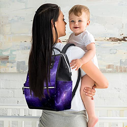 Gizemli Galaxy bez bebek bezi çantaları Mumya Sırt Çantası Büyük Kapasiteli Bez Torba Hemşirelik Seyahat Çantası Bebek