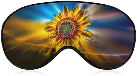 SunflowerSleep Maskeleri Göz Kapağı Karartma Ayarlanabilir Elastik Kayış ile Gece Körü Körüne Kadın Erkek Yoga Seyahat