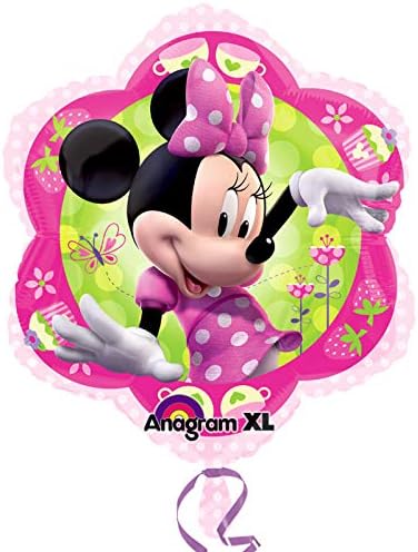 Minnie Mouse Pembe Çiçek Şekli 18 Mylar Folyo Balon