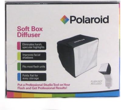 Polaroid Mini Evrensel Stüdyo Yumuşak Kutu Flaş Difüzör (3.5 x 3.5 Ekran) Canon Dijital EOS Rebel SL1 İçin (100D),