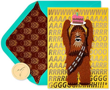 Papirüs Komik Star Wars Doğum Günü Kartı (Mutlu Yıllar için Wookie)