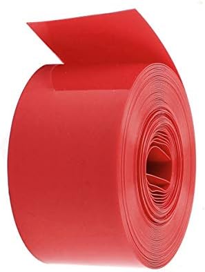 Aexit 5 M uzun menzilli parça ve aksesuar 23mm kırmızı PVC ısı Shrink boru Wrap kol için 1 x Made-Termometreler AA