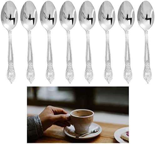 12 Adet Çay Kaşığı Seti Paslanmaz Çelik Kahve Çay Kaşığı Sofra Takımı Gümüş Çatal Bıçak Takımı Gümüş Değişken