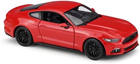 1: 24 2015 ford Mustang Modeli Simülasyon Araba Dekorasyon Hediye Oyuncak Döküm Modeli Çocuk Süsleme (Renk: Kırmızı)