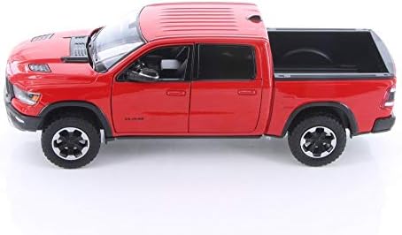 Showcasts 2019 Dodge Ram 1500 Ekip Kabin Rebel kamyonet, Kırmızı 79358R - 1/24 Ölçekli pres döküm model oyuncak araba