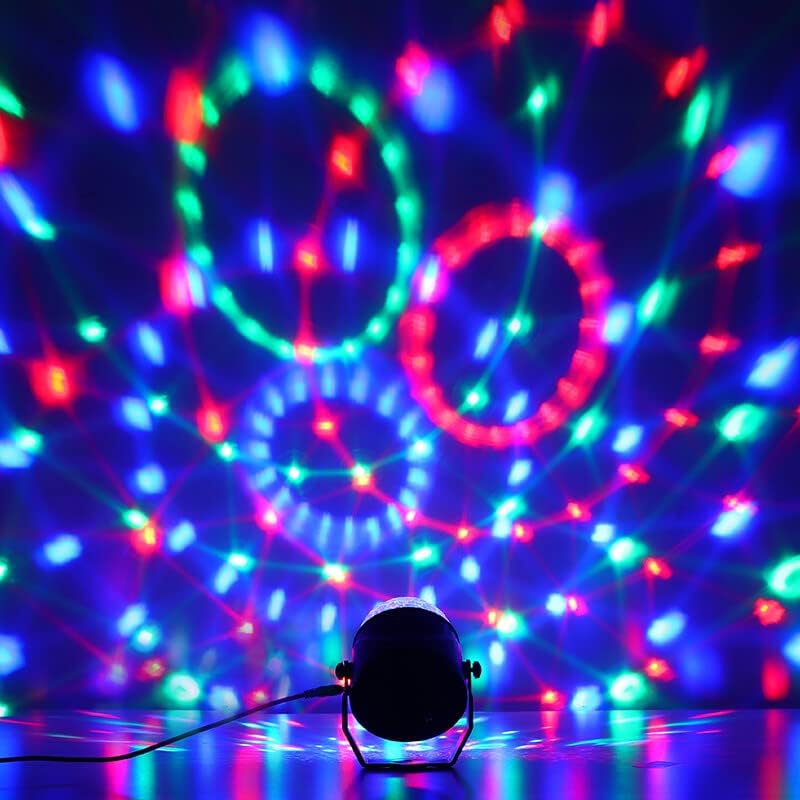 Disko topu parti ışıkları ses aktif çakarlı lamba ile 13 ft USB kablosu, Buclhoz LED Dj sahne aydınlatma ile senkronize