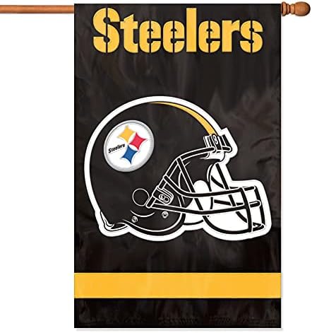 Parti Hayvan Pittsburgh Steelers Afiş NFL Bayrağı, Siyah