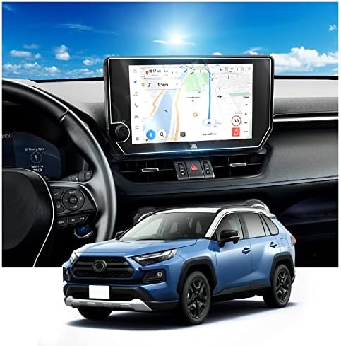 Ruıya Ekran Koruyucu için 2023 Toyota RAV4 8 inç GPS Dokunmatik Ekran Toyota RAV4 2023 Aksesuarları 2 ADET TPU Plastik