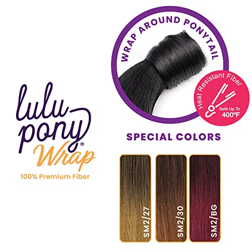 Sensationnel Lulu Pony Wrap hairextensions-yüksek ısı sentetik yaki at kuyruğu veya yukarı saç uzatma peruk parçası