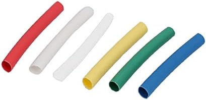 X-DREE 4mm x 45mm çok renkler izoleli ısı Shrink tüp Sleeving Wrap tel Kitleri 42 adet(4mm x 45mm Çok renkler) 42