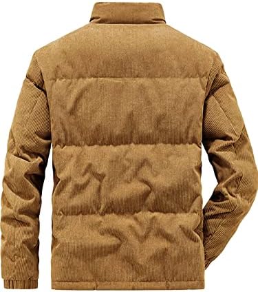 OSHHO Ceketler Kadınlar-Erkekler için Mektup Yamalı Detay Fermuar Kadife Kirpi Ceket (Renk: Deve, Boyut: Büyük)