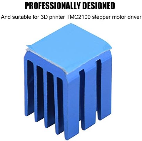 Wosune alüminyum soğutucu, dayanıklı elektronik ısı emici, örgü tasarımı 10 adet kurulumu kolay 3D yazıcı için mavi