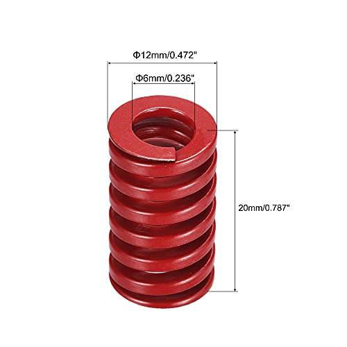 BELLA YUVALARI 15 adet 12mm OD 6mm ID 20mm Uzun Orta Yük sıkıştırma kalıbı Kırmızı 3D Yazıcı Ender Elektrik Parçası