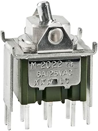NKK Anahtarları ROCKER DPDT 6A 125V (20'li paket) (M2022TZW13)