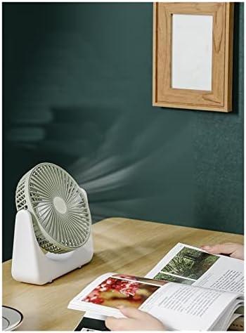 JKYYDS Fan-masaüstü vantilatör USB Küçük Fan Ultra Sessiz Taşınabilir Taşınabilir Mini Şarj Fanı Yurt Masası (Renk:
