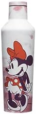 Corkcicle Disney Minnie Mouse Yalıtımlı Kantin Seyahat Su Şişesi, Üçlü Yalıtımlı Paslanmaz Çelik, Vidalı Kapak, İçecekleri