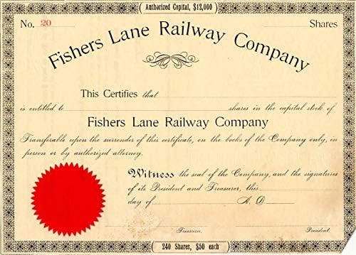 Fishers Lane Demiryolu A. Ş.