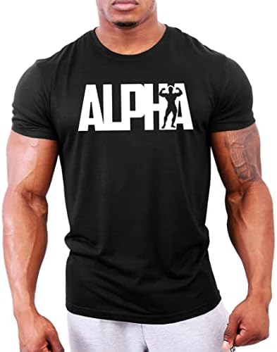 GYMTİER Erkek Vücut Geliştirme tişörtü-Alpha-Gym Eğitim Üst