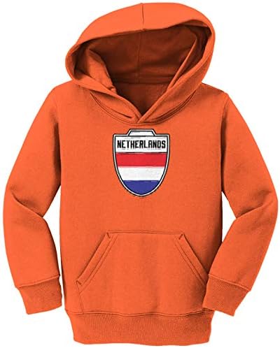 Hollanda-Country Futbol Arması Yürümeye Başlayan Çocuk / Gençlik Polar Kapüşonlu Sweatshirt