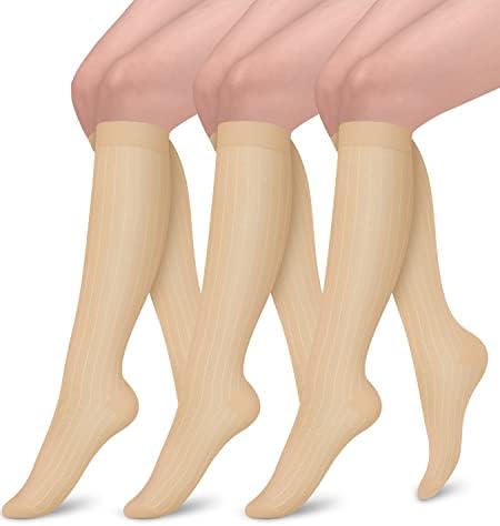 Aoliks Kadınlar için Hafif varis çorabı, Hamile Çalışan Hemşireler için Diz Üstü Destek Çorapları