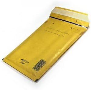aroFOL 2FVAF000007 Kabarcık Zarflar No. 7, 100'lü Paket, 230x340 Altın Sarısı / Kahverengi