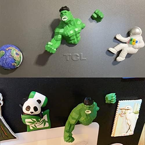 Süper kahraman Avengers Buzdolabı Mıknatısları, 3D Hulk Funky Tıknaz Buzdolabı Mıknatısları, Eğlenceli Yenilik Ofis
