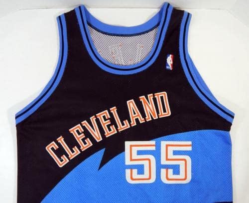 1999-00 Cleveland Cavaliers Andrew DeClercq 55. Maç Yayınlandı Siyah Forma 50 DP20-NBA Maçı Kullanıldı