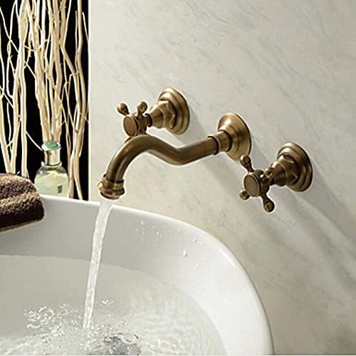 KNOXC Su Muslukları, Bronz Havzası Musluk Suyu Otel Musluk Sıcak ve Soğuk Su Banyo Gizli Duvar Sahne lavabo Musluk