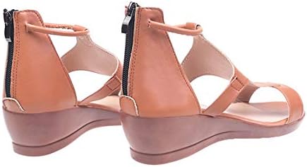 Kadın İki Kayış Topuklu Sandalet Burnu açık Kama Sandalet Taklidi Sandalet Burnu açık platform sandaletler Topuklu