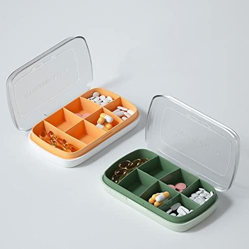 CHDHALTD 7 İzgaralar Hap Kutusu, Taşınabilir Katlanabilir Tıp Tablet Dağıtıcı Seyahat Sağlık Haftalık Kapsül Konteyner