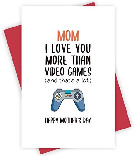 Oğlundan Komik Şaka Anneler Günü Kartı, Esprili Anneler Günü Hediyesi Fikri, Seni Video Oyunlarından Daha Çok Seviyorum