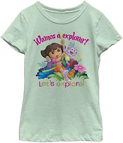 Nickelodeon Dora Explorer Vamos bir Salıncak Kız Kısa Kollu Tee Gömlek