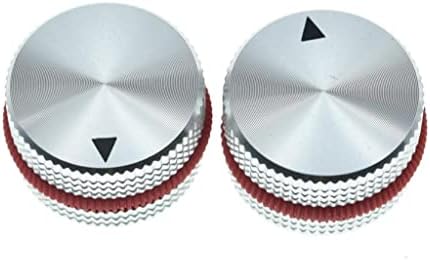 Dopro 4-Pack 25 * 15.5 mm Set Vida Tarzı Alüminyum Potansiyometre Kolları 1/4 Evrensel Pot Kontrol Düğmeleri ile Kauçuk