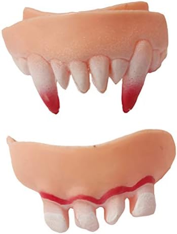SOIMISS 10 adet Cadılar Bayramı Diş Seti Tuhaf Protez Zombi Ön Diş Buck Diş