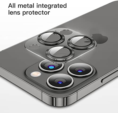 [2 Paket] Auleegeı Kamera Lens Koruyucusu iPhone 14 Pro 6.1 inç ve iPhone 14 Pro Max 6.7 inç ile Uyumlu [9H Premium