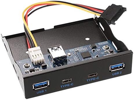 5 Gbps 2 Port USB3. 1 Tip-C + 2 Port USB 3.0 A Hub 20Pin Başlık 3.5 Ön Panel Braketi Sürücü
