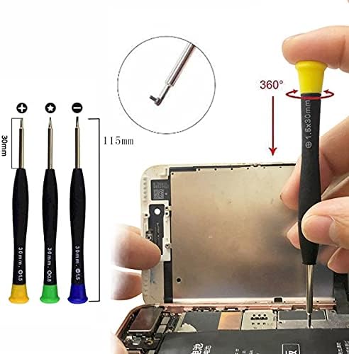 25 ADET Cep Telefonu Tamir Araçları Kiti Hassas Tornavida Seti Elektronik 45 Çelik Açılış Gözetlemek Aracı Fix için