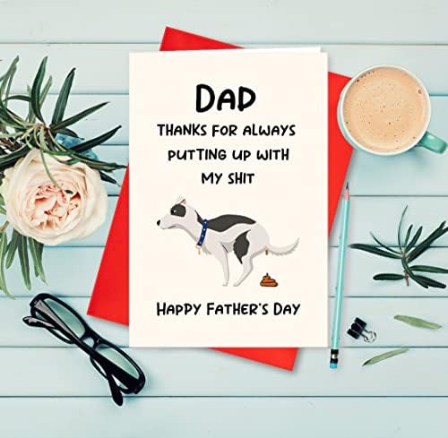 WLWLGLUCK Komik babalar Günü zarflı kart, Mizah Tebrik Kartı Baba, Büyükbaba, Mutlu babalar Günü Kartı Kızı Oğlu