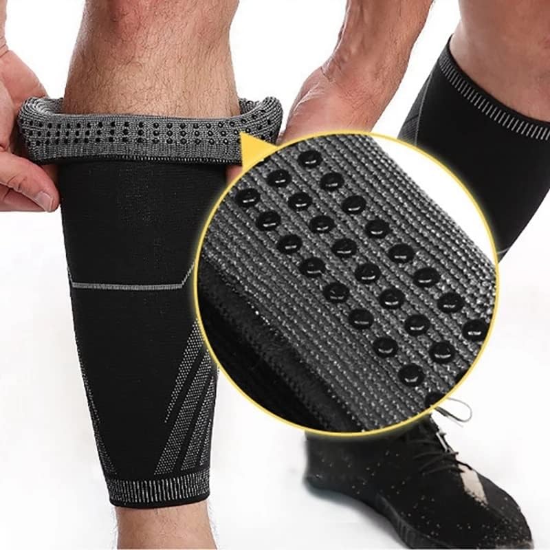 Yok 1 Adet Spor Sıkıştırma Bacak Kol Antiskid Buzağı Desteği Koruyucu Çorap Koşu Spor bacak ısıtıcıları (Renk: A,