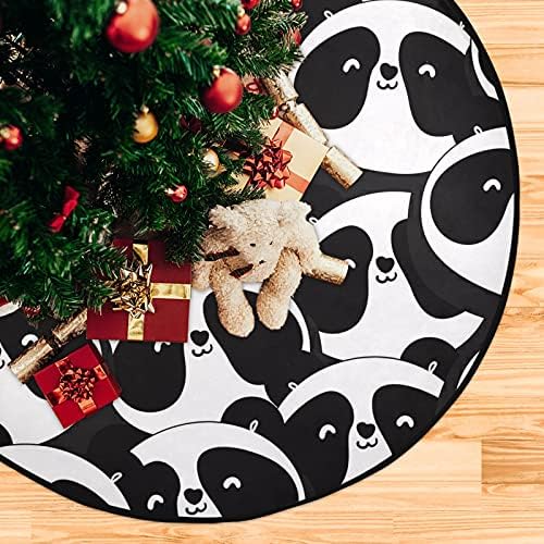 Panda Noel Ağacı Mat Su Geçirmez Ağacı Standı Tepsi Mat Halı Altında Noel Ağacı Aksesuar için Noel Tatil Parti Süsler