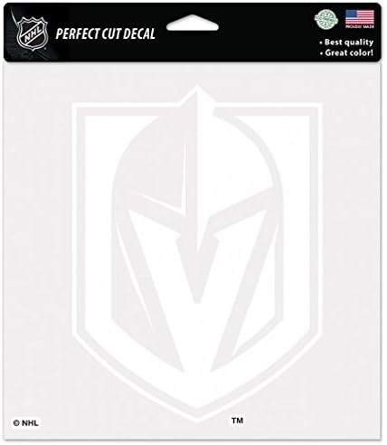 WinCraft NHL Vegas Altın Şövalyeler Decal4x4 Mükemmel Kesim Beyaz Çıkartma, Takım Renkleri, Bir Boyut