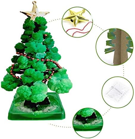 Sinifer kendi başına yap kağıdı Noel Ağacı, Sihirli Kristal Büyüyen Ağaç, Yenilik Hediye için Erkek ve Kız, Festivali