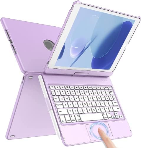 ZXA Klavye için iPad 9th 8th 7th Nesil (10.2 İnç, iPad 9/8/7, 2021&2020&2019), Kılıf Touchpad Klavye ile 10.2 inç-2021,