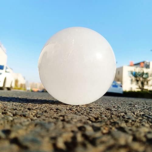 Roellg 2.2 lb / 3.3 lb Doğal İzlanda Yedek Kristal Taş Beyaz Kalsit Topu Kristal Küre Topu şifa taşı Ev Dekorasyon