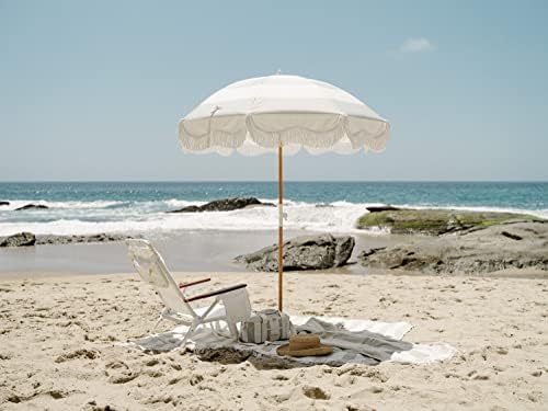İş ve zevk A. Ş. Tatil Plaj Battaniyesi-Plaj ve Piknikler için Mükemmel-Saçaklı Büyük Boy Plaj Havlusu-Yumuşak 500